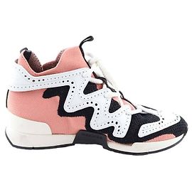 Hermès Baskets en cuir Blanc