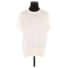 Ganni-T-shirt en coton-Blanc