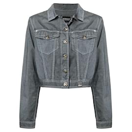 Versace Grey Denim Jacket Grey