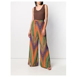 Missoni-Top sans manches marron Missoni - années 2000-Multicolore