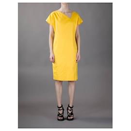 Gianni Versace-Robe en coton jaune Gianni Versace-Jaune