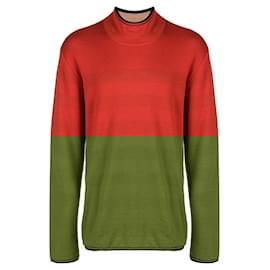 Issey Miyake-Issey Miyake Orange Wool Sweater-Orange
