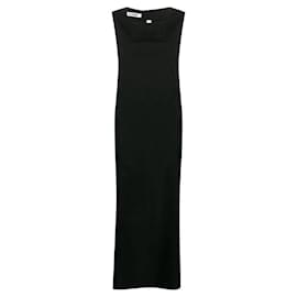 Jil Sander-Robe longue en coton noir Jil Sander-Noir