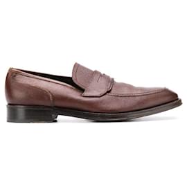 Salvatore Ferragamo-Salvatore Ferragamo Brown Leather Loafers-Brown