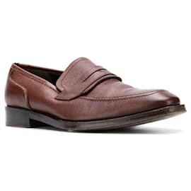 Salvatore Ferragamo-Salvatore Ferragamo Brown Leather Loafers-Brown