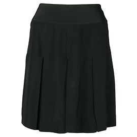 Chanel Black Silk Miniskirt Black