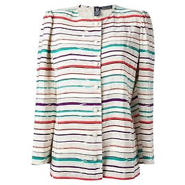 Blazer a rayas Emanuel Ungaro Multicolor