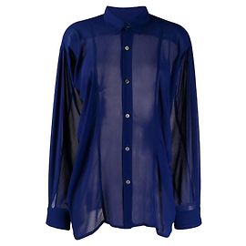 Comme Des Garcons Camicia in seta blu Comme des Garçons Blu