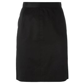 Saia de algodão preta Saint Laurent Preto