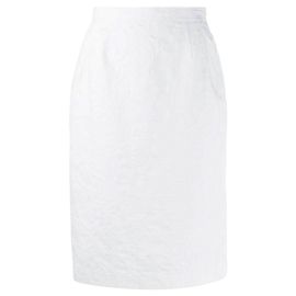 Lanvin White Cotton Skirt White