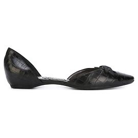 Giorgio Armani Black Leather Flat Shoes - 2000s Black