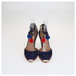 Aquazzura-Sandales compensées Palm Beach multicolores Aquazzura-Multicolore