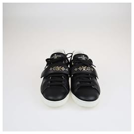 Louis Vuitton-LOUIS VUITTON Trainers T.EU  Leather-Black