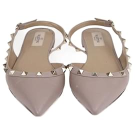 Valentino-Ballerines Slingback Rockstud Beige Valentino-Beige