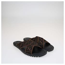 Fendi-FENDI Flats T.EU  Cloth-Brown