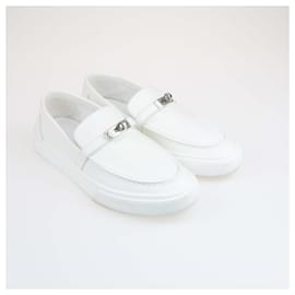 Hermès-HERMES Trainers T.EU  Leather-White