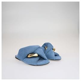 JW Anderson-JW Anderson Blue Chain Twist Fats-Blue