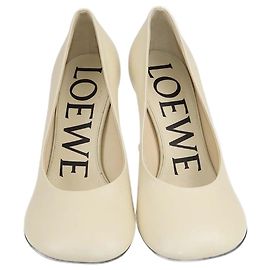 LOEWE Heels T.EU  Leather Beige