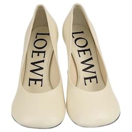 Loewe-Loewe Beige Toy Pompes à Talons en Forme de Pétale-Beige