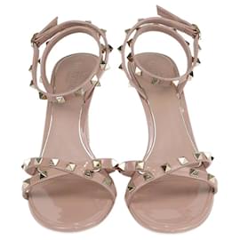 Valentino-Sandales à talons Plexi Rockstud Old Rose de Valentino.-Autre