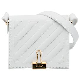 Off White Bolsa crossbody branca Off-White com clipe para bebê Branco