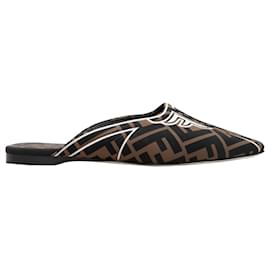 Fendi-Brown & Black Fendi FFreedom Mules Size 37-Brown