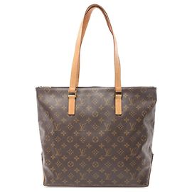 Borsa tote Cabas Mezzo in monogramma marrone Louis Vuitton Marrone