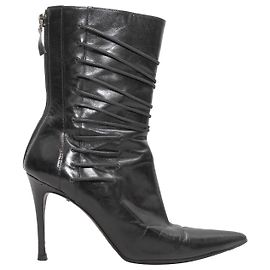 Botas GUCCI T.US 9 Cuero Negro