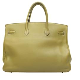 Hermès-Sac à main Birkin 40 en cuir Clémence Vert Chartreuse d'Hermès-Autre