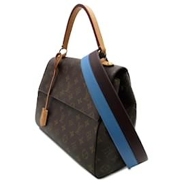 Louis Vuitton-Brown Louis Vuitton Monogram Cluny MM Satchel-Brown
