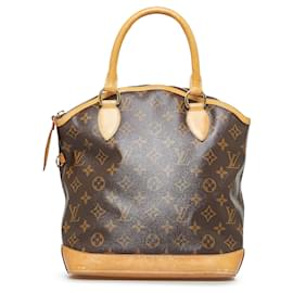 Louis Vuitton-Brown Louis Vuitton Monogram Lockit PM Handbag-Brown