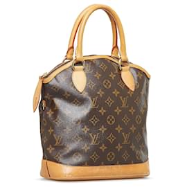 Louis Vuitton-Brown Louis Vuitton Monogram Lockit PM Handbag-Brown