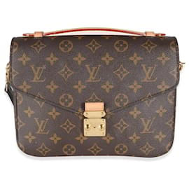 Louis Vuitton-Pochette Metis en toile Monogram Louis Vuitton-Marron