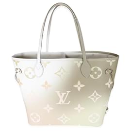 Louis Vuitton-Louis Vuitton Sunset Kaki Monogram Géant Printemps Dans La Ville Neverfull MM-Vert,Métallisé