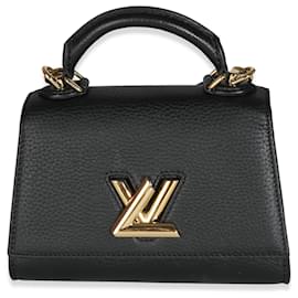 Louis Vuitton-Louis Vuitton Black Taurillon Twist One Handle BB-Black