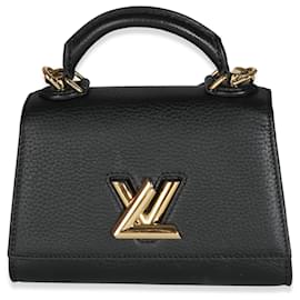 Louis Vuitton-Louis Vuitton Noir Taurillon Twist Sac à Main BB-Noir