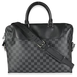 Louis Vuitton-Louis Vuitton Damier Graphite Canvas Porte Documents Jour NM-Black