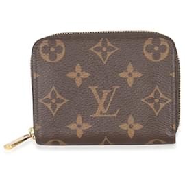 Louis Vuitton-Porte-monnaie Zippy en toile Monogram Louis Vuitton-Marron