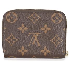 Louis Vuitton-Porte-monnaie Zippy en toile Monogram Louis Vuitton-Marron