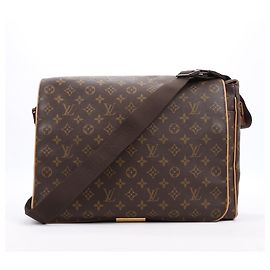Borsa a tracolla Abbesses in tela Monogram Louis Vuitton M45257 Marrone