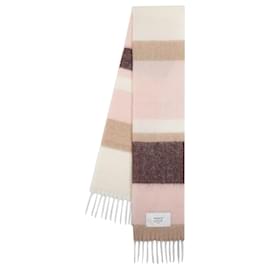 Autre Marque-Stripes Scarf - Maison Kitsune - Wool - Pink-Pink