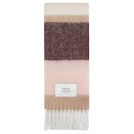 Autre Marque-Stripes Scarf - Maison Kitsune - Wool - Pink-Pink