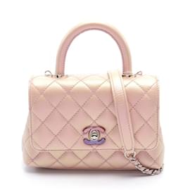 Chanel-Chanel Coco Handle XXS Handbag in Pink Caviar Leather-Pink