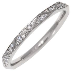 Graff K18WG Diamond Ring RGR445 Size 13.5 in Great Condition Other