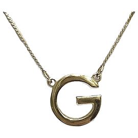 Givenchy Gold G Logo Necklace Golden