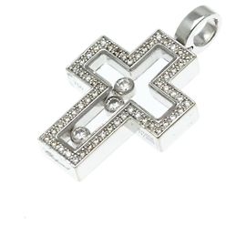 Collar Péndulo Cruz Happy Diamond de Chopard Plata