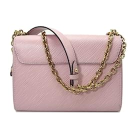 Louis Vuitton-Louis Vuitton Twist MM Flower Tinsel Shoulder Bag-Pink