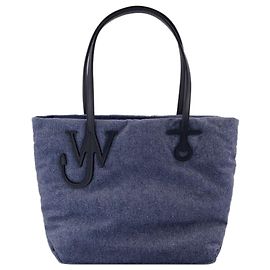 JW Anderson Petit sac de shopping Puffy Anchor - J.W. Anderson - Polyester - Bleu Bleu