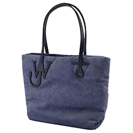 JW Anderson-Small Puffy Anchor Shopper Bag - J.W. Anderson - Polyester - Blue-Blue
