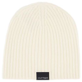 Rippmütze Ac - Courreges - Wolle - Neutral Weiß
